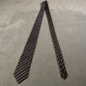 WeiShang‎ Mens Necktie Black Purple White Diagonal Striped Handmade Business Tie